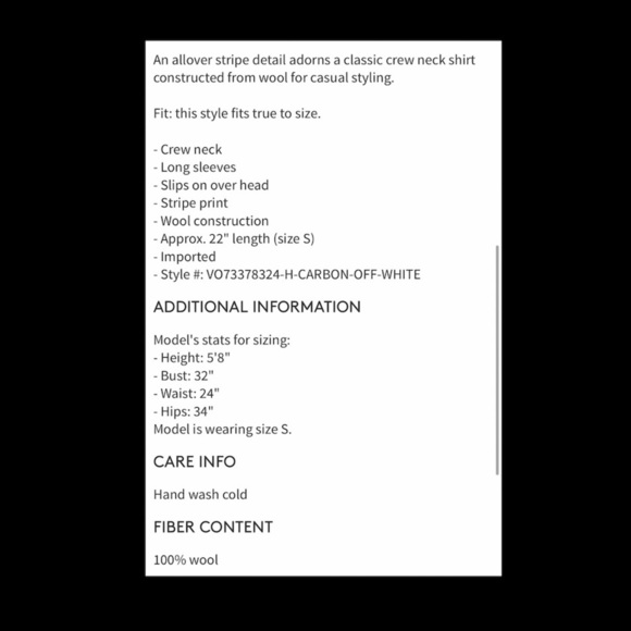 Vince Long Sleeve Sweater. - Picture 5 of 5